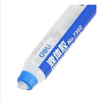得力文具 办公用品 7302中号液体胶水 50ml 办公胶水