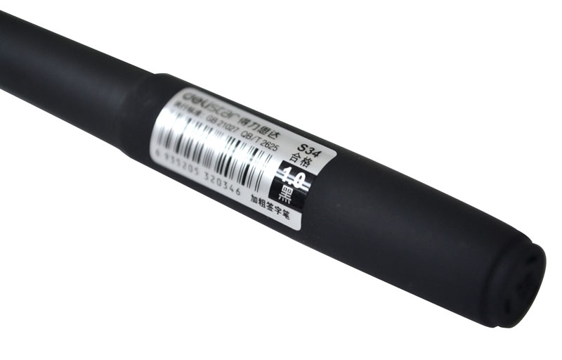 得力2012新品 得力S34 加粗签字笔 1.0mm  中性笔