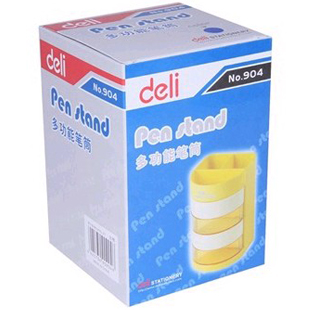 Deli笔筒 笔架 得力办公文具多功能笔筒904 0.2KG /个