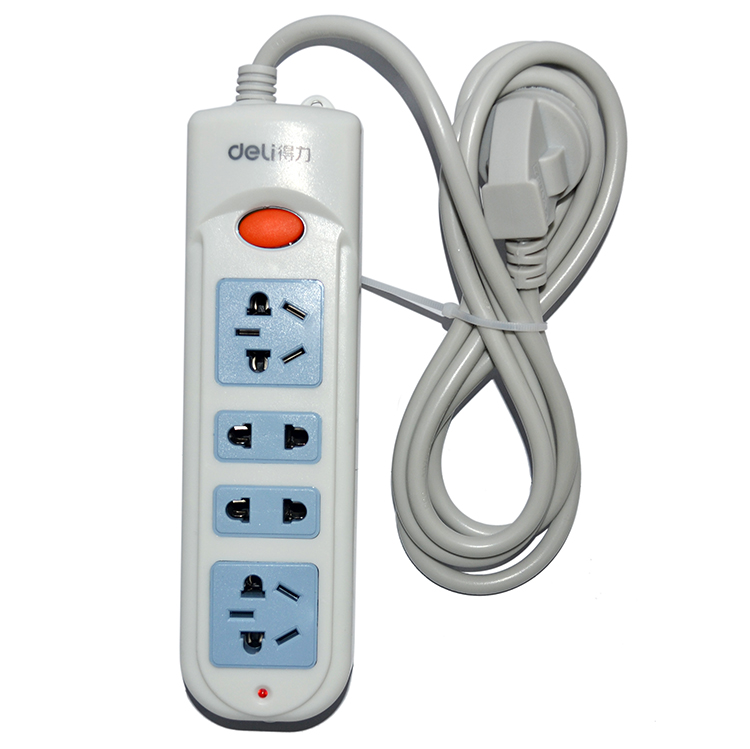 得力3991 得力电源插座  插线板1.8米 250V/10A