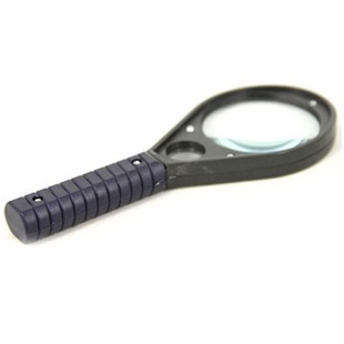 得力9091球拍造型放大镜(中号 直径60mm) 3倍放大
