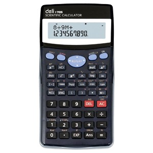 得力1705 10+2位计算机 科学计算机 函数计算器