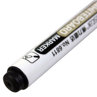 得力文具6811白板笔 4.5mm 可擦水性笔 白板专用笔