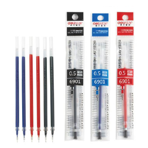 得力6901中性笔芯签字笔芯 水笔芯0.5mm