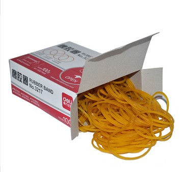 得力文具3217牛皮筋 橡皮筋 乳胶圈  盒装圆形橡皮筋