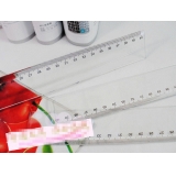 得力文具 得力直尺6240 有机直尺 透明直尺 40cm