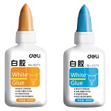 得力9071白胶60ml 专用胶水可洗无毒可粘合纤维物体