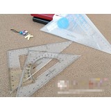 得力 6420三角尺 20cm三角板 得力文具6420