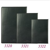 得力笔记本/PVC皮面笔记本/得力高级记事本/得力文具3320