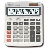 得力1603桌面型计算器财务专用 12位计算机 双电源