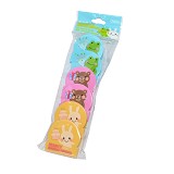得力文具9494透明彩色票夹/塑料票夹/文件夹6只装