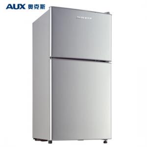 [租赁]奥克斯（AUX）家用双门迷你小型冰箱 BCD-50AD 拉丝银