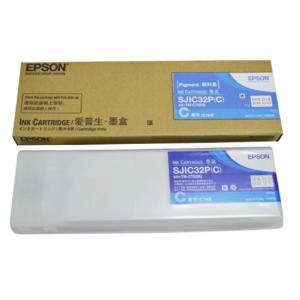 爱普生墨盒EPSONTM-C7520G墨盒SJIC32P原装四色墨盒爱普生标签机 青色